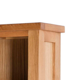 London Oak 5 Tier Narrow Bookcase - By Roseland Furniture - thumbnail 5