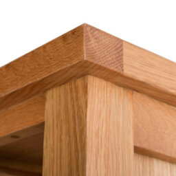 London Oak 5 Tier Narrow Bookcase - By Roseland Furniture - thumbnail 7