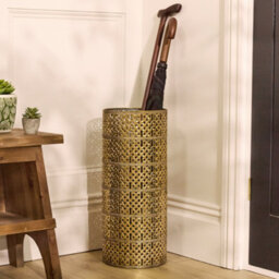 Dibor Luxury Gold Lattice Metal Home Decor Umbrella Stand - thumbnail 1