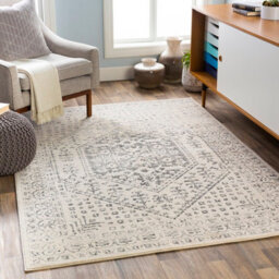 Livabliss City-Vintage Grey Beige Traditional Boho Living Dining Bedroom Rug 160 X 220 Cm Easy Care, Non Shedding - thumbnail 2