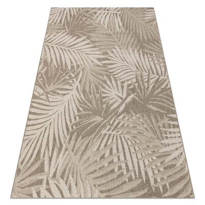 RugsX Carpet Sizal Floorlux 20504 Leaves Taupe / Champagne Jungle  80X150 Cm - image 1