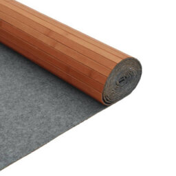 Berkfield Rug Rectangular Brown 80X400 Cm Bamboo - thumbnail 5