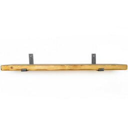 Toolty Rustic Handmade Wall Shelf, Wall Mounted, 60Cm X 14.5Cm Up Design, Old Oak, Handcrafted Vintage Style - thumbnail 3