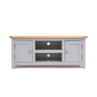 Cabinet Bits Argenta Light Grey 2 Door Tv Cabinet Wood Knob - image 1