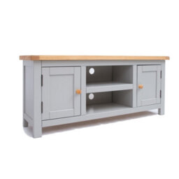 Cabinet Bits Argenta Light Grey 2 Door Tv Cabinet Wood Knob - thumbnail 2