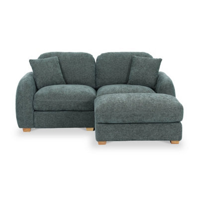 Cloud Moss Green Chaise Sofa - Fully Assembled By Roseland Furniture - image 1