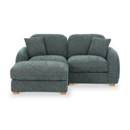 Cloud Moss Green Chaise Sofa - Fully Assembled By Roseland Furniture - thumbnail 3