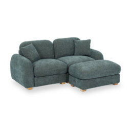 Cloud Moss Green Chaise Sofa - Fully Assembled By Roseland Furniture - thumbnail 2
