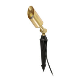 Luminosa Lighting Luminosa Andy Outdoor Satin Gold Spike Lamp Ip65, Gu10