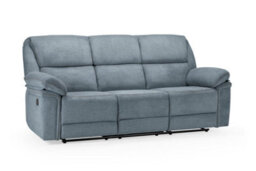 Stratus Interiors Elio Manual Recliner Grey Black - Grey Fabric - Three Plus 2 Seater Set - thumbnail 2