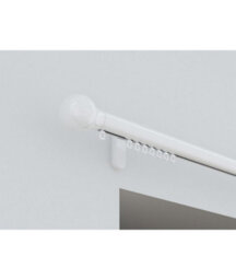 28mm Styleline  Gliding Curtain Pole Set With Ball End - White, 480Cm - thumbnail 2