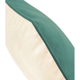 Westford Mill Fairtrade Piped Cushion Cover Natural/sage Green (One Size) - thumbnail 2