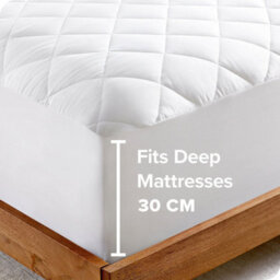 Ameha King  Size Mattress Protector 30Cm Deep Fitted Mattress Cover-Adjustable Resistant Quilted Bed Cover (150X200Cm) - thumbnail 2