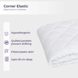 Ameha King  Size Mattress Protector 30Cm Deep Fitted Mattress Cover-Adjustable Resistant Quilted Bed Cover (150X200Cm) - thumbnail 9