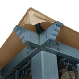 Berkfield Classic Gazebo With Curtain 300X300 Cm Taupe Aluminium - thumbnail 6
