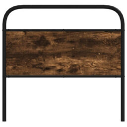 Berkfield Headboard Smoked Oak 100 Cm Steel And Engineered Wood - thumbnail 3