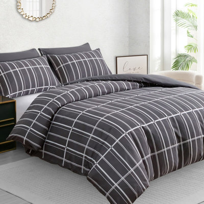 Pamposh Super King Size Duvet Cover Set Premium Brushed Microfiber Duvet Cover Ultrasoft Reversible Duvet Set With Zipper Closure - image 1