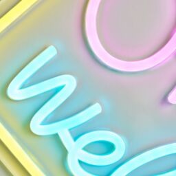 Glow Neon Open Welcome Neon Multicoloured Plug-In Led Wall Light - thumbnail 4