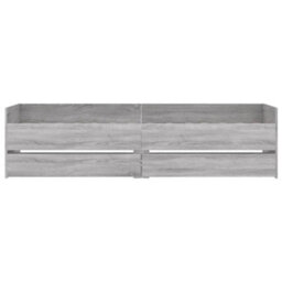 Berkfield Bed Frame With Drawers Without Mattress Grey Sonoma 100X200 Cm - thumbnail 6