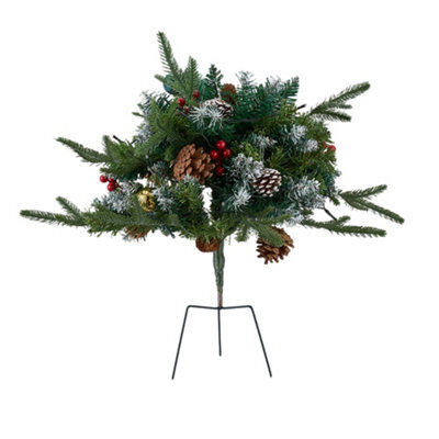 Living And Home Single-Piece Artificial Mushroom-Shaped Christmas Tree, 61Cm W X 58Cm H - image 1