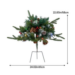 Living And Home Single-Piece Artificial Mushroom-Shaped Christmas Tree, 61Cm W X 58Cm H - thumbnail 8