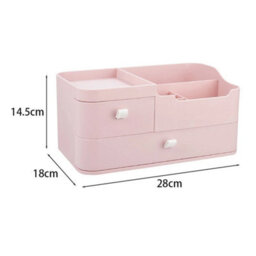 Makeup And Skincare Organizer Box With Drawers Cosmetic Storage Case For Vanity - thumbnail 2