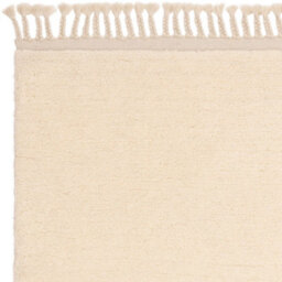 Cream Shaggy Kilim Modern Plain Rug Easy To Clean Living Room And Bedroom-200Cm X 290Cm - thumbnail 4