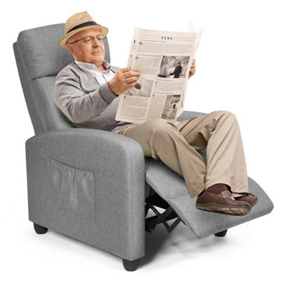 Modern Upholstered Recliner Armchair Sofa Lounge Chair Adjustable Backrest Home - image 1