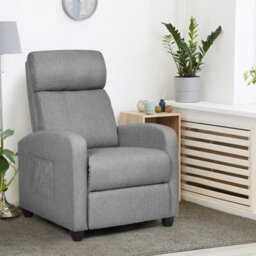 Modern Upholstered Recliner Armchair Sofa Lounge Chair Adjustable Backrest Home - thumbnail 5
