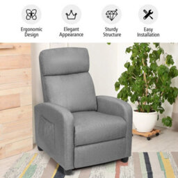 Modern Upholstered Recliner Armchair Sofa Lounge Chair Adjustable Backrest Home - thumbnail 6