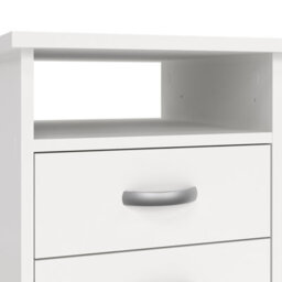 Furniture To Go Function Plus Desk With 5 Drawers In White  (W) 109.3 X (H) 75.6 X (D) 48.5Cm - thumbnail 6