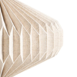 Beliani Beige Pendant Lamp With Paper Shade - Modern Living Room Light, Adjustable Height, W48 X H132Cm - thumbnail 6