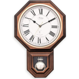 46Cm Wall Clock, Battery-Powered Radio-Controlled With Pendulum - thumbnail 1