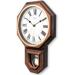 46Cm Wall Clock, Battery-Powered Radio-Controlled With Pendulum - thumbnail 3