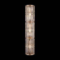 Luminosa Lighting Luminosa Maytoni Facet Classic 3 Light Wall Lamp Gold E14 - thumbnail 4
