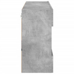 Berkfield Durable Tv Wall Cabinet With Led Lights Concrete Grey 98.5X30X60.5 Cm - thumbnail 9