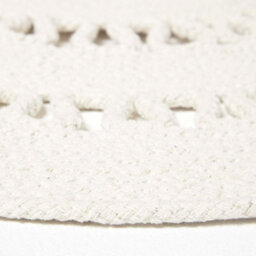 Homescapes Natural Crochet Braided Rug 70Cm Round - thumbnail 4