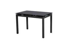 Modernique Black Tempered Glass Extending Dining Table Extends 110 To 170 Cm - thumbnail 3