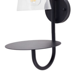 Darphe Bedside Wall Lamp With Glass Lampshade And Tray,multipurpose Wall Lamp - thumbnail 6
