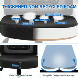 Yaheetech High Back Mesh Office Chair With Headrest And Armrest - White/black - thumbnail 4