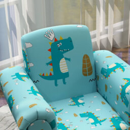 Aiyaplay Kids Sofa Set Toddler Armchair With Footrest, Children Chair, Blue - thumbnail 8