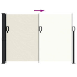 Walplus Retractable Side Awning Garden Sun Shade Canopy Gazebo For Back Door, Porch, Patio Cream 140X500 Cm - thumbnail 5