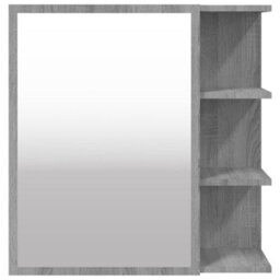 Walplus Bathroom Mirror Cabinet Grey Sonoma 62.5X20.5X64 Cm Engineered Wood - thumbnail 6