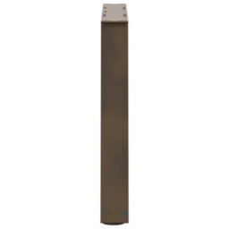 Berkfield Coffee Table Legs V-Shape 2 Pcs Natural Steel 60X(42-43.3) Cm Steel - thumbnail 6