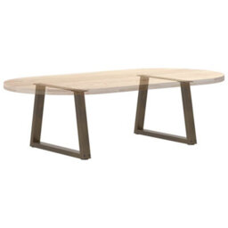 Berkfield Coffee Table Legs V-Shape 2 Pcs Natural Steel 60X(42-43.3) Cm Steel - thumbnail 8