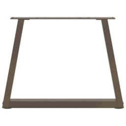 Berkfield Coffee Table Legs V-Shape 2 Pcs Natural Steel 60X(42-43.3) Cm Steel - thumbnail 5