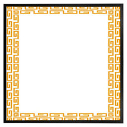"Andrew Lee Golden Egyptian Border (Picutre Frame) / 16X16"" / Oak" - thumbnail 2