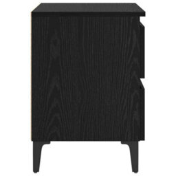 Berkfield Bed Cabinet Black Oak 40X35X50 Cm Engineered Wood - thumbnail 7