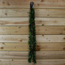 Samuel Alexander 2M Christmas Holly With Red Berries Tinsel Or Garland - thumbnail 8