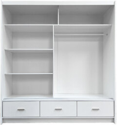 Arte Canada Mirrored Sliding Door Wardrobe 200Cm Cashmere - thumbnail 2